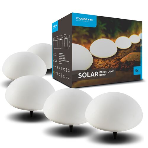 Modee Lighting LED Ηλιακά Φωτιστικά Κήπου DS014 Σετ 5τμχ Modee Lighting