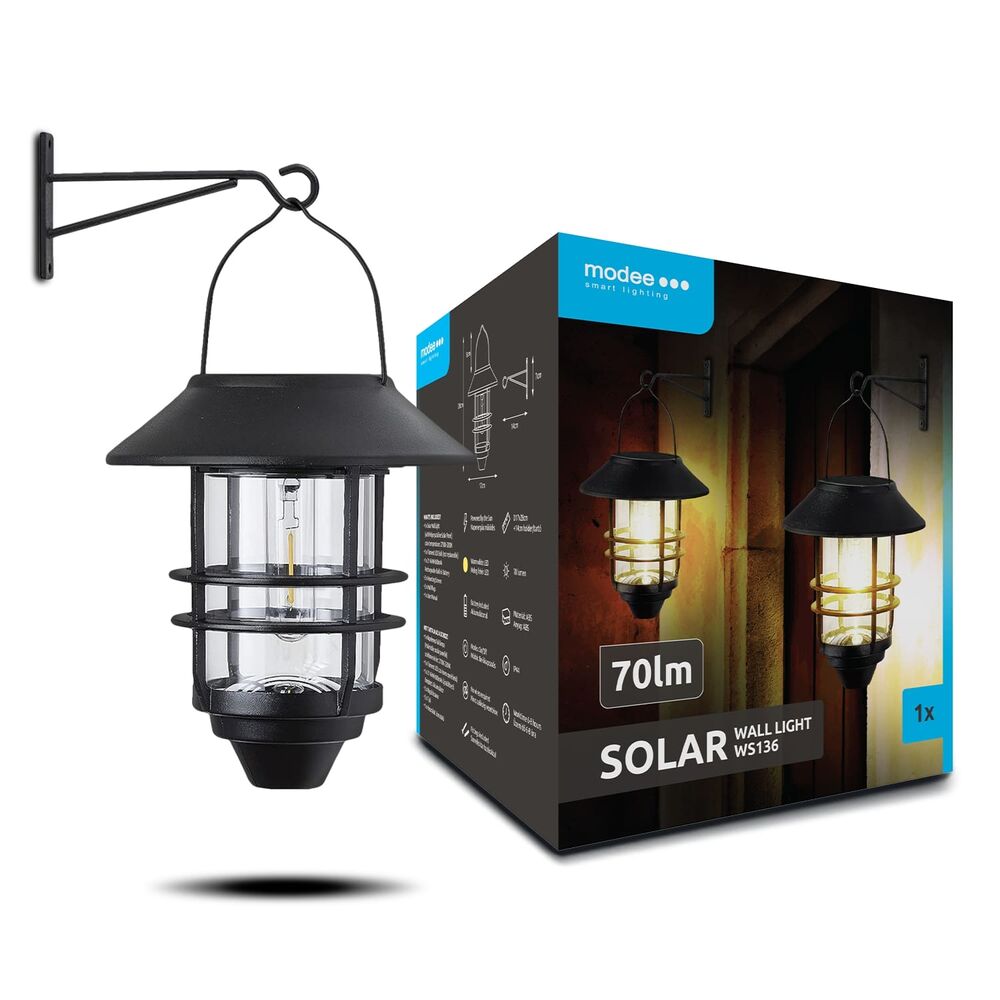 Modee Lighting Ηλιακό Φωτιστικό Τοίχου LED WS136 70 Lumens Modee Lighting