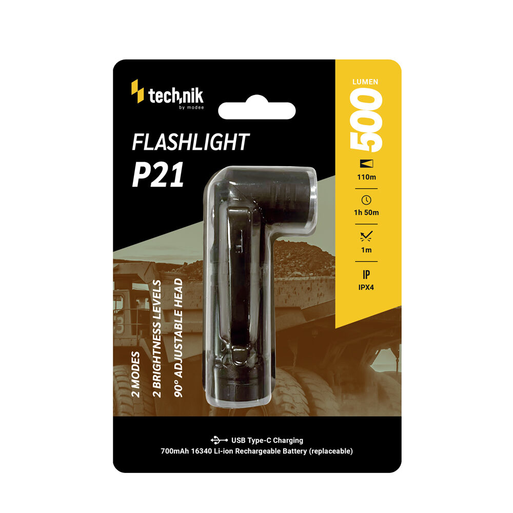 Technik P21 Φακός 700mAh OSRAM P8 LED 500lm Technik