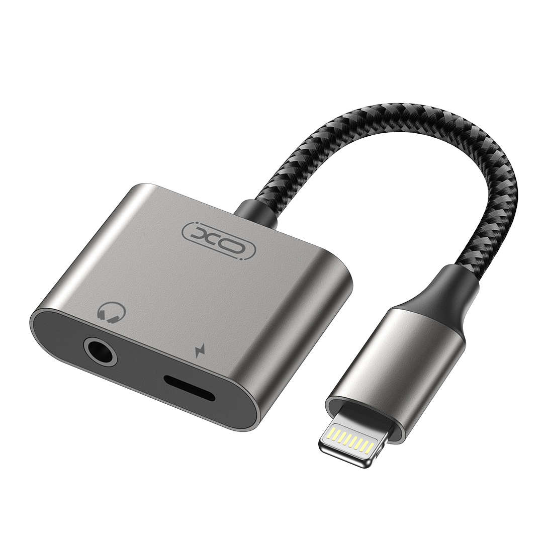 XO NB-R258B Αντάπτορας Lightning σε Lightning & 3.5mm XO