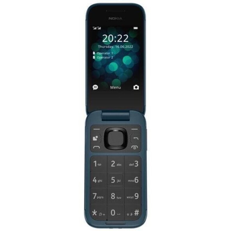 Nokia 2660 Flip Dual SIM Κινητό με Κουμπιά (Ελληνικό Menu) Μπλέ - Nokia