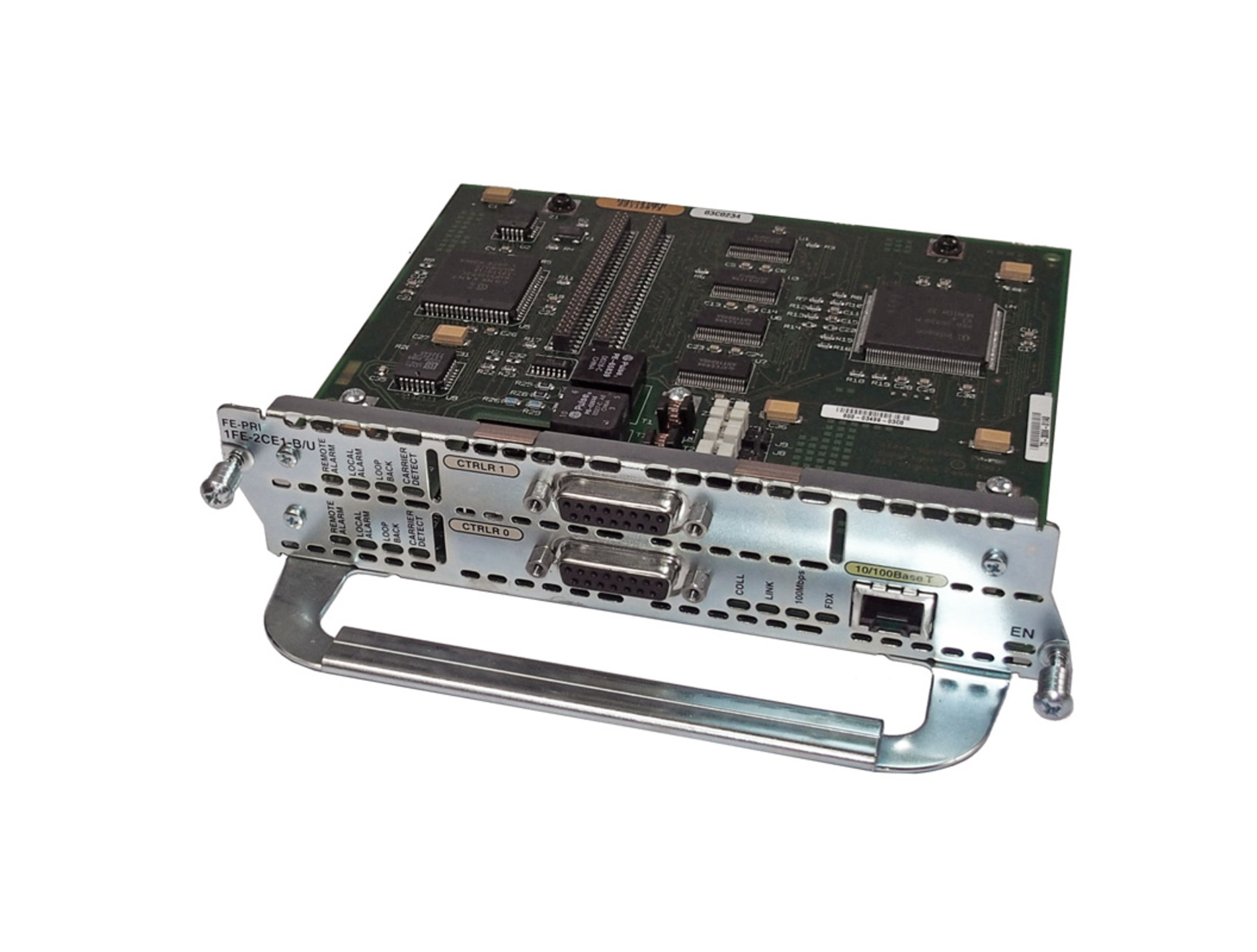 1-PORT FAST ETHERNET 2-PORT CHANNELIZED E1/ISDN-PRI BAL/UNB. - Repairland