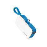 1-Power Mini 3-in-1 Power Bank 5000mAh USB-C Azure Blue Momax