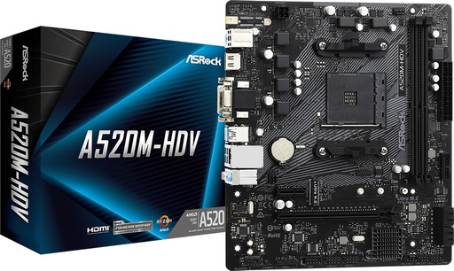 ASRock A520M-HVS Motherboard Micro ATX με AMD AM4 Socket Asrock