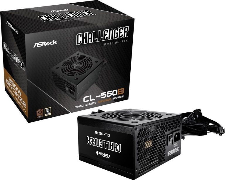 ASRock Challenger CL-550B 550W 80 Plus Bronze ATX Power Supply Asrock