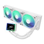 ASRock Challenger White 360 Digital ARGB AIO Liquid CPU Cooler 360mm Asrock