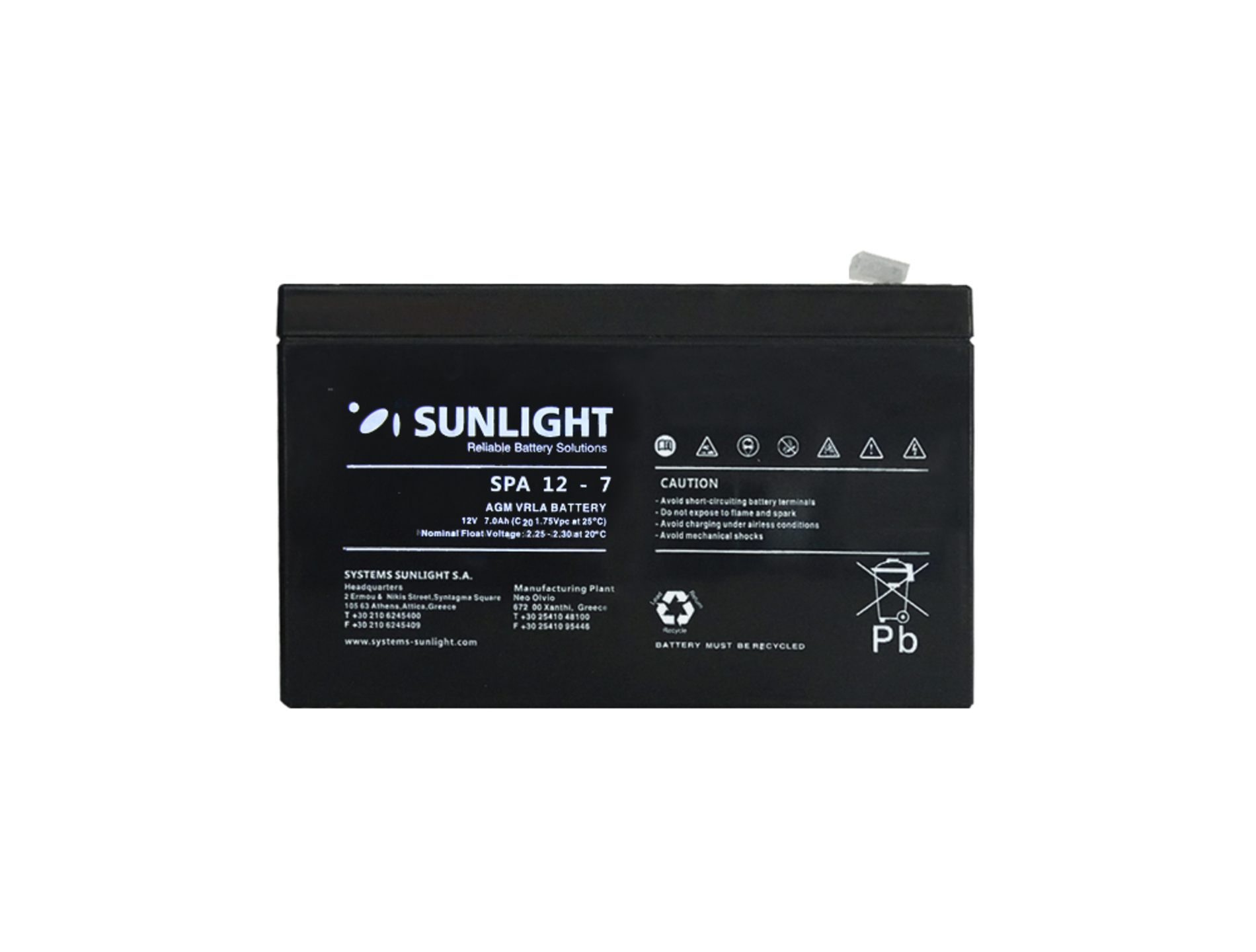 BATTERY VRLA RECHARGABLE 12V-7AH FOR UPS NEW - Repairland