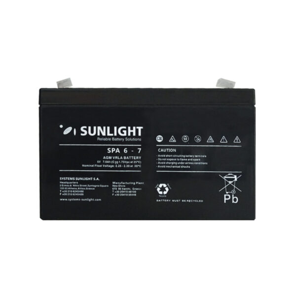 BATTERY VRLA RECHARGABLE 6V-7AH FOR UPS NEW - Repairland
