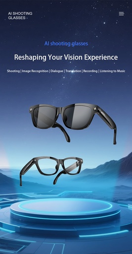 Blackview BV100 AI glasses 2K HD 800W Pixels Smart Glasses Anti-Blue Light Blackview
