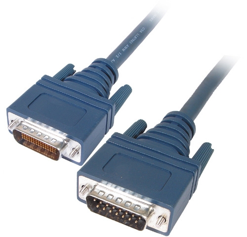 CABLE CISCO LFH60 MALE TO 2 X.21 DB15 DTE MALE 3M GREEN - Repairland