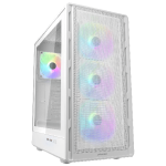 Cougar Airface Pure RGB Mid Tower Κουτί Υπολογιστή με Tempered Glass και 4x120mm RGB Fans Λευκό Cougar