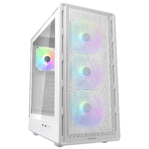 Cougar Airface Pure RGB Mid Tower Κουτί Υπολογιστή με Tempered Glass και 4x120mm RGB Fans Λευκό Cougar