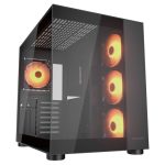 Cougar FV150 RGB Mid Tower Κουτί Υπολογιστή με Tempered Glass και 4x120mm ARGB Fans Μαύρο Cougar