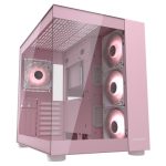 Cougar FV150 RGB Mid Tower Κουτί Υπολογιστή με Tempered Glass και 4x120mm ARGB Fans Ροζ Cougar