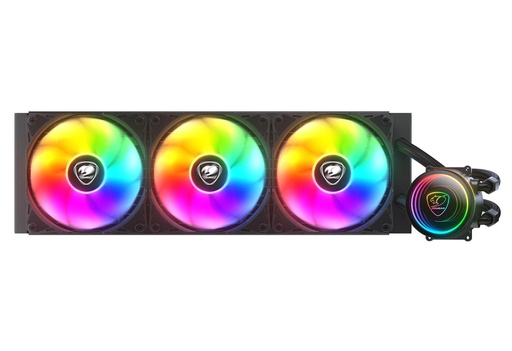 Cougar Poseidon Elite ARGB 360 Υδρόψυξη Επεξεργαστή 360mm με 3x120mm PWM ARGB Fans Μαύρη Cougar