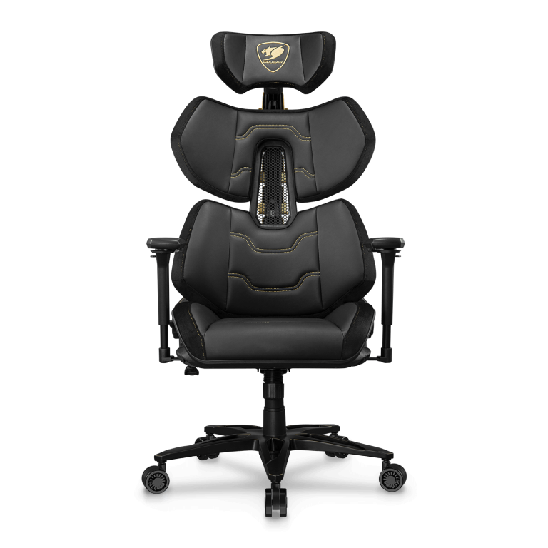 Cougar Terminator Elite Gold– High‑End Exoskeleton Gaming Chair Cougar