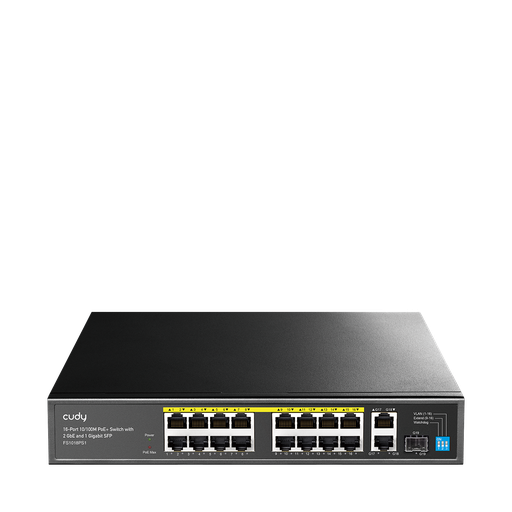 Cudy FS1018PS1 v3 – Unmanaged PoE+ Switch με 16x PoE θύρες και 2 uplink Cudy