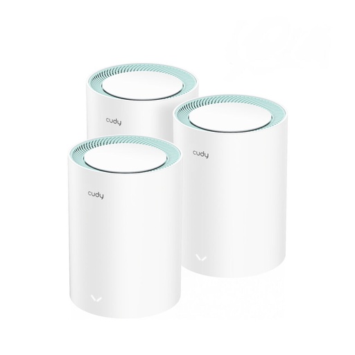 Cudy M1300 WiFi Mesh Network Access Point Wi‑Fi 5 Dual Band (2.4 & 5GHz) σε Τριπλό Kit Cudy