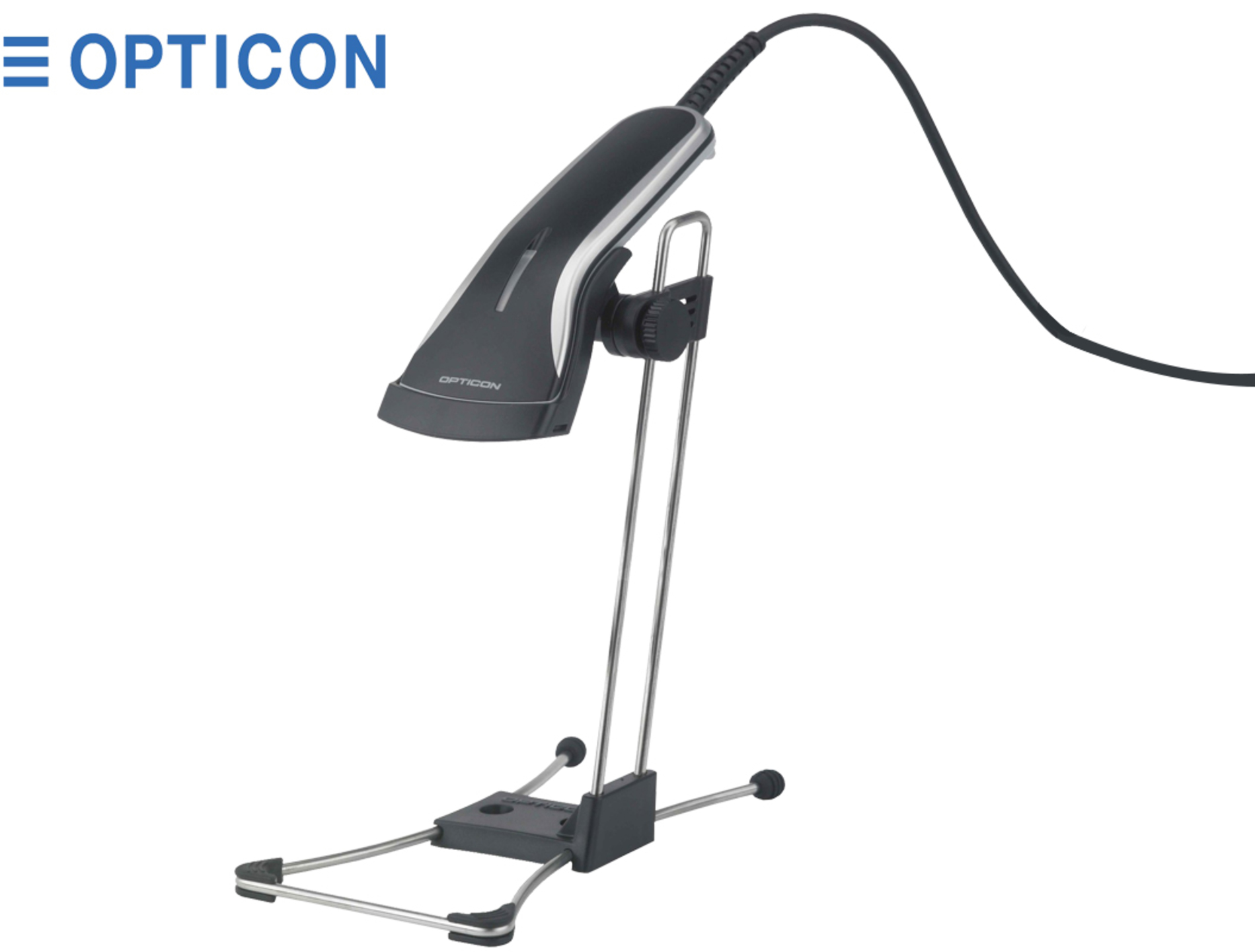 POS BARCODE SCANNER OPTICON OPR 2001Z 1D W. STAND NEW - Repairland
