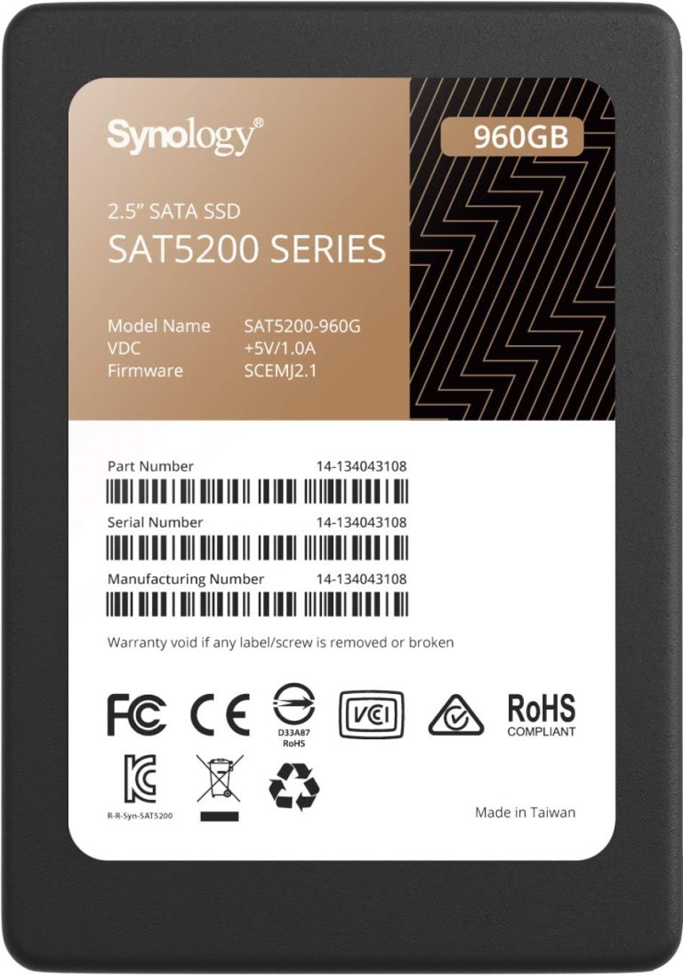 Synology 2.5" SATA SSD SAT5200 960GB