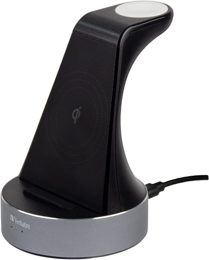 Verbatim Aluminium 2-in-1 Qi MFi Wireless + Apple Watch Charger Verbatim