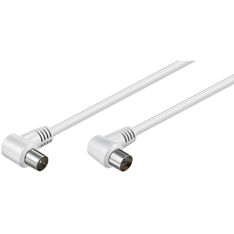Καλώδιο RF 1.5m Λευκό Γωνία Oem