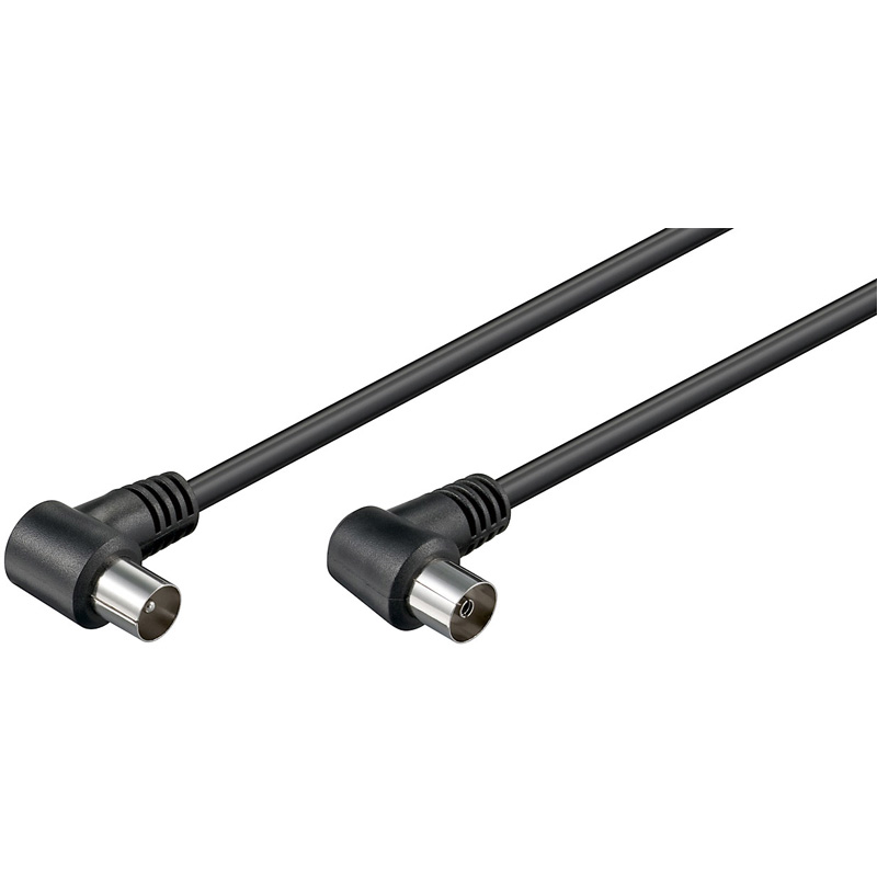 Καλώδιο RF 1.5m Μαύρο Γωνία Oem