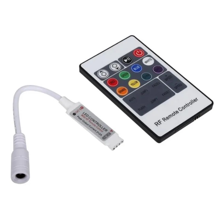ATC Mini RF Ασύρματο RGB LED Τηλεχειριστήριο 5V-24V 12A Atc