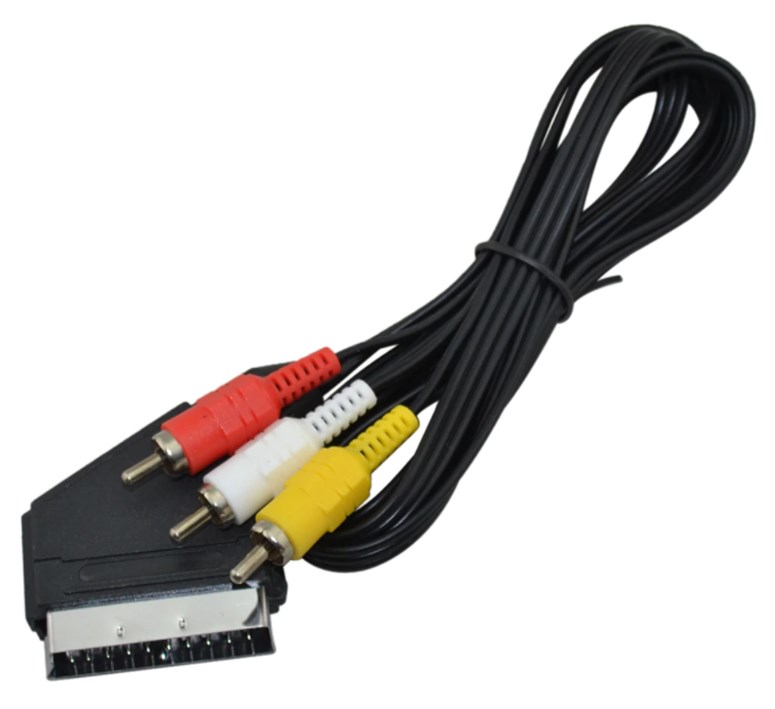 ATC Καλώδιο Scart σε 3RCA 1.5m Χωρίς Διακόπτη Atc