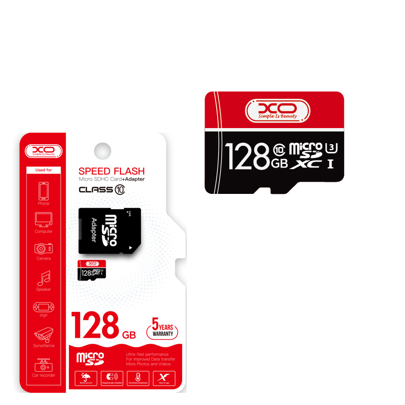 XO Κάρτα Μνήμης 128GB CL10 Micro SD XO