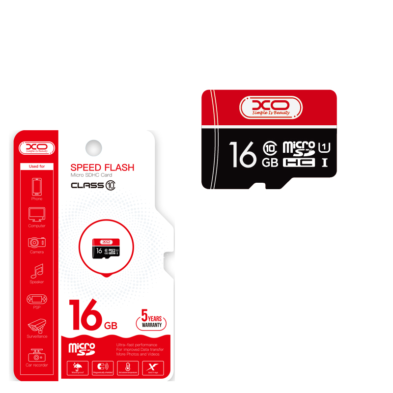 XO Κάρτα Μνήμης 16GB CL10 Micro SD XO