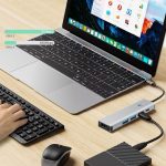 Tech-Protect 5IN1 USB-C Docking Station με HDMI 4K PD Γκρι