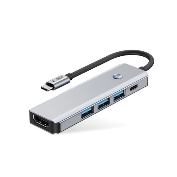 Tech-Protect 5IN1 USB-C Docking Station με HDMI 4K PD Γκρι - Tech-Protect