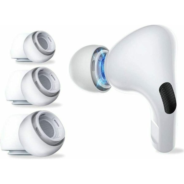 Tech-Protect Ear Tips Earplugs Cover 3 Pack Ear Hook σε Λευκό χρώμα για Apple AirPods Pro -