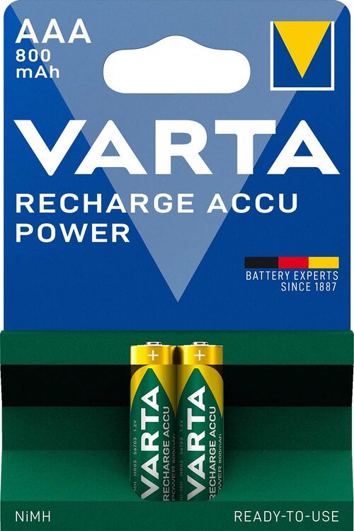 Varta Επαναφορτιζόμενη R2U AAA 800mAh (2τμχ) Varta