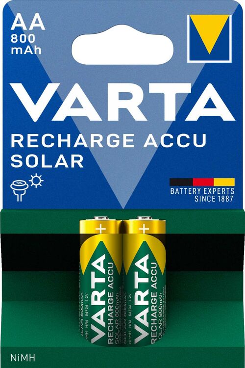 Varta Επαναφορτιζόμενη Solar 800mAh HR6 AA (2τμχ) Varta