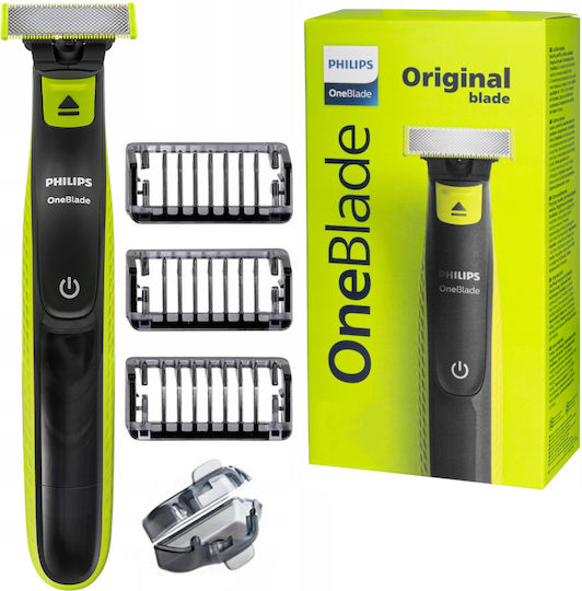 Philips Oneblade QP2724/10 Ξυριστική Μηχανή Προσώπου Επαναφορτιζόμενη / Με Καλώδιο Philips