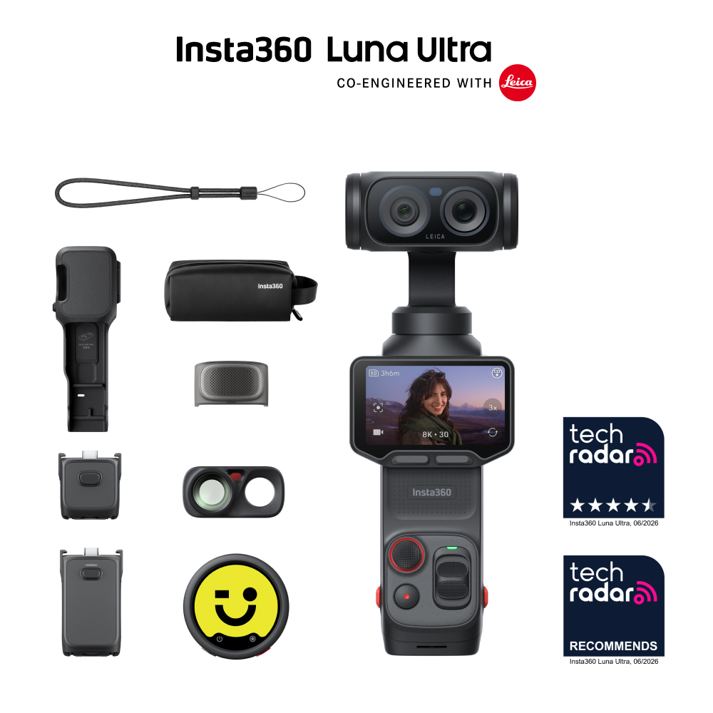 Insta360 Luna Ultra Creator Bundle Black - 1-Inch 8K Leica Sensor