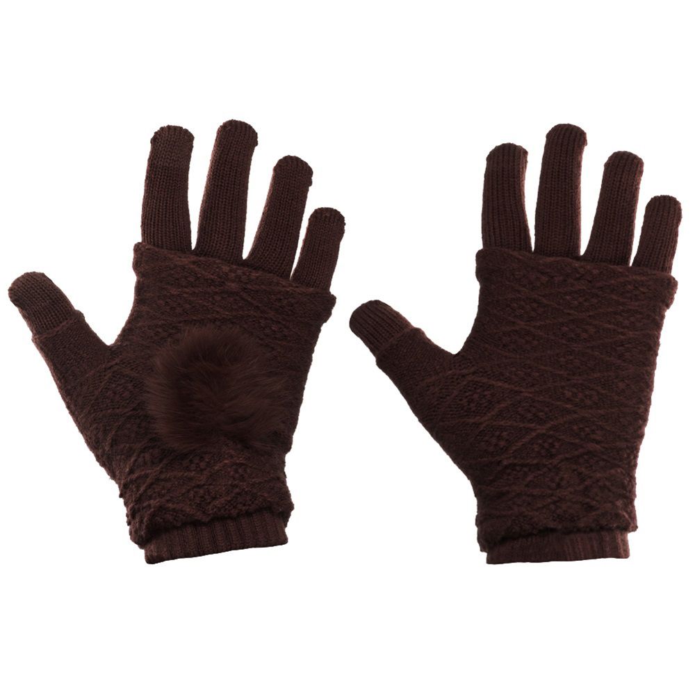 Γάντια Touchscreen 2in1 Striped and Fingerless one size OEM