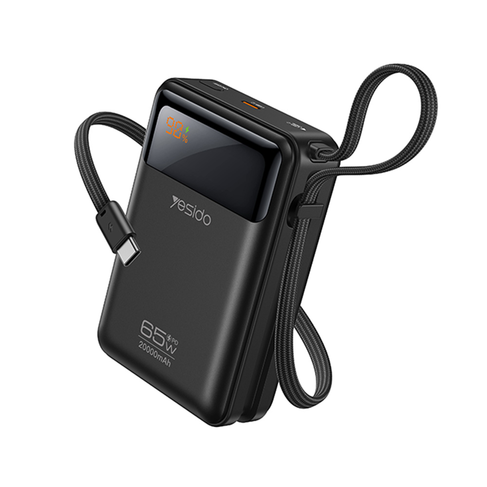 Powerbank Yesido YP97 20000mAh με Θύρα USB-C και Ενσωματωμένο Καλώδιο Type-C