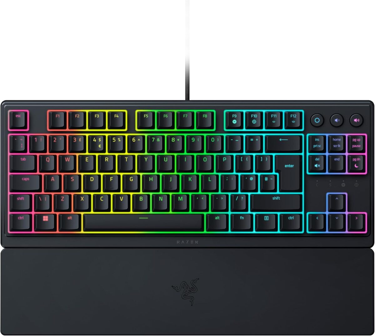 RAZER ORNATA V3 TENKEYLESS - Mecha Membrane Gaming Keyboard - Low Profile - UV COATED KEYCAPS - UK L